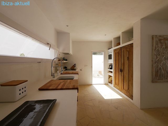 kitchen with exit to patio