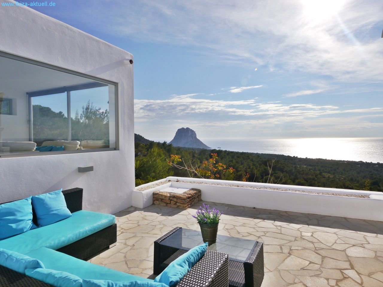 loungeterace in front of the house